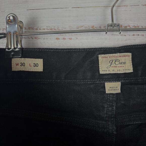 J. Crew jeans black size 30 denim relaxed casual  Classic Straight leg Jeans - Picture 6 of 6